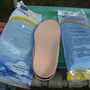 NEW 2 PAIRS DR COMFORT HEAT MOLDABLE INSERTS MENS SIZE 14M